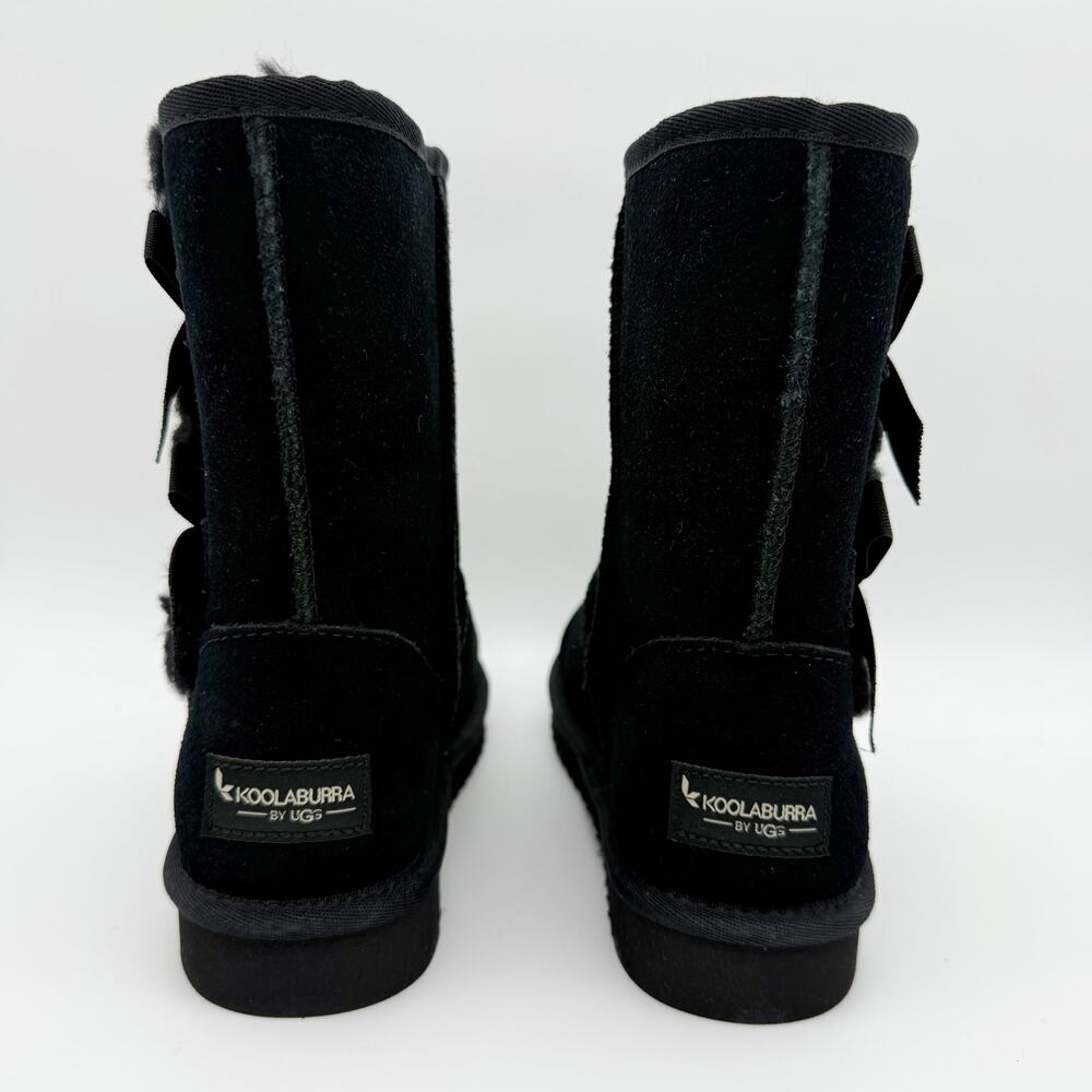 Koolaburra by UGG Womens Victoria Short Winter Boots US 5 EU 36 Black Suede NIB - Picture 8 of 11
